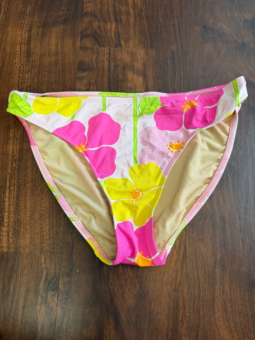 Vintage Lilly Pulitzer Floral Swim Bikini Bottoms